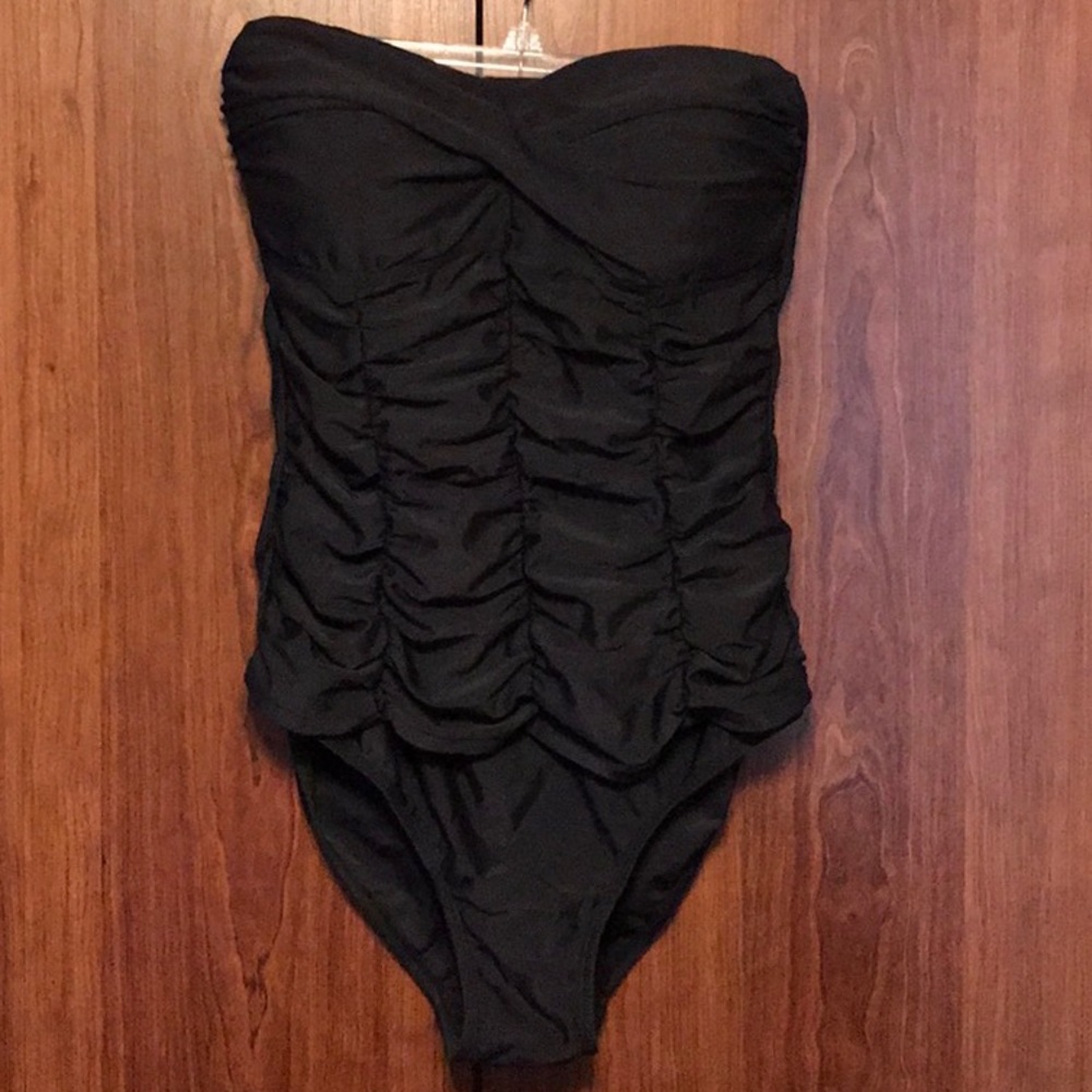 JONES NY SPORT STRAPLESS 1-pc SWIMSUIT, Sz 10